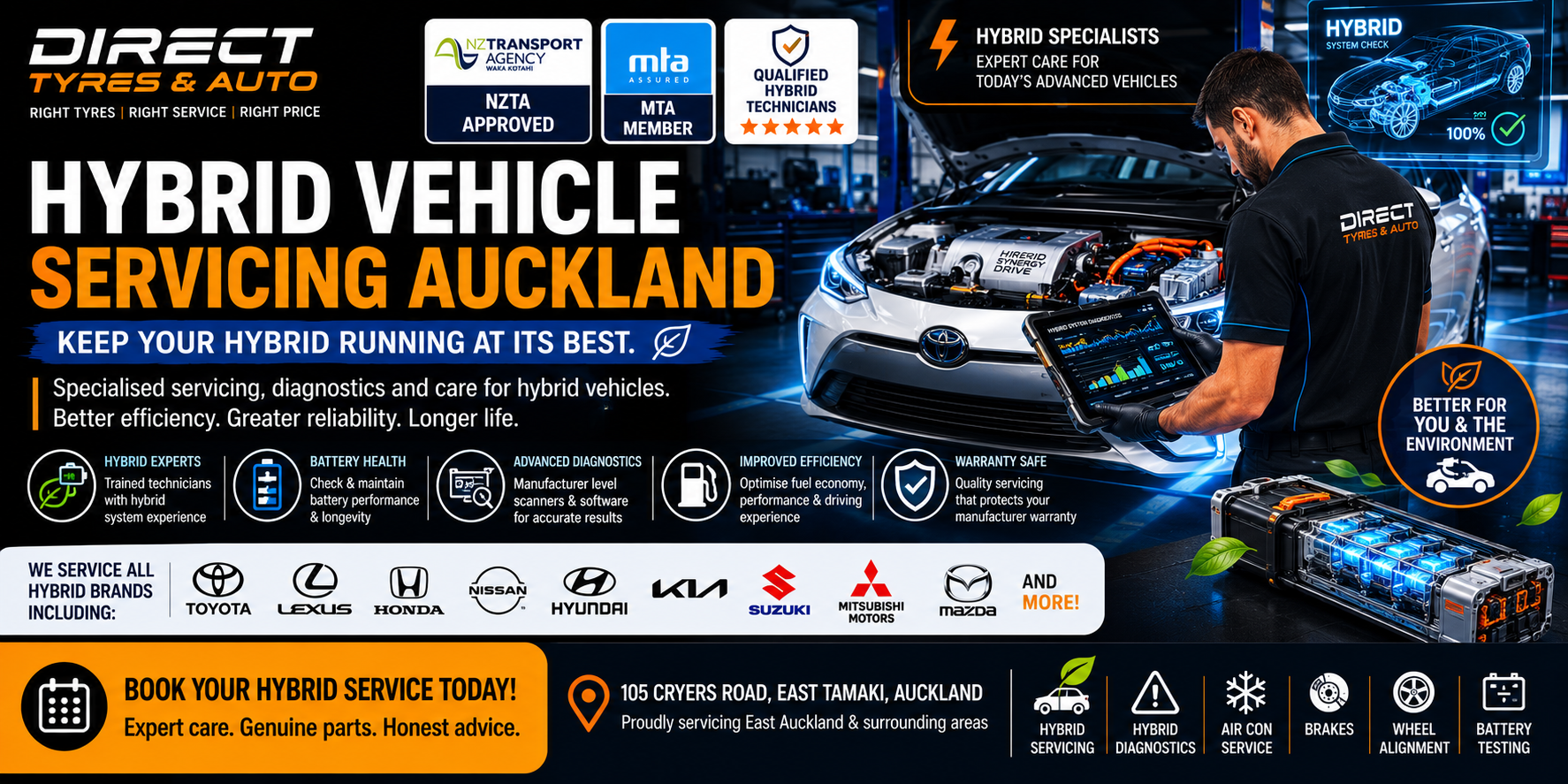 Hybrid Vehicle Servicing Auckland | Hybrid Specialists East Tamaki